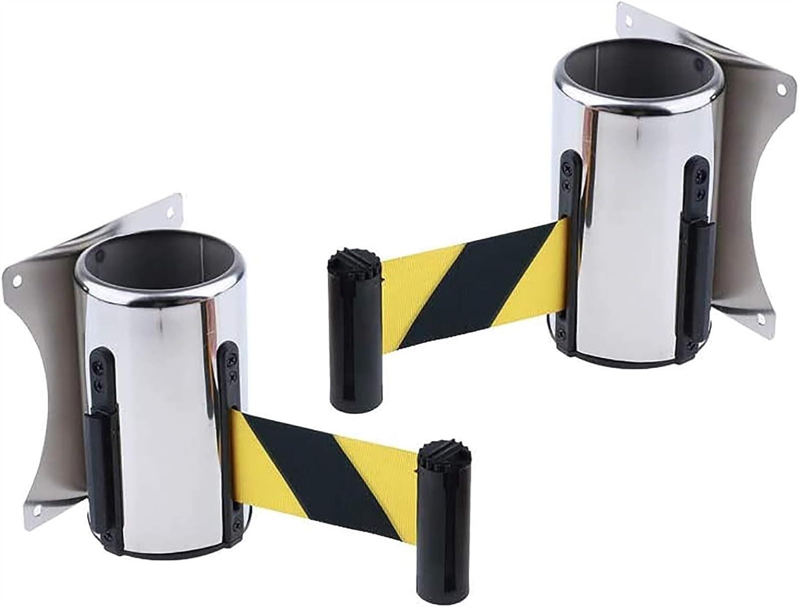 YNIYUJKL Wall Mounted Retractable Safety Barrier Belt - Easy Install 3M Queue Control Wall Belt For Events, Crowd Management & Line Organization,size_name-5m
