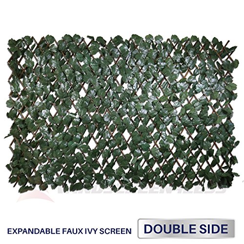 Windscreen4less Artificial Leaf Faux Ivy Expandable/Stretchable Privacy Fence Screen (Double Sided Leaves) 2