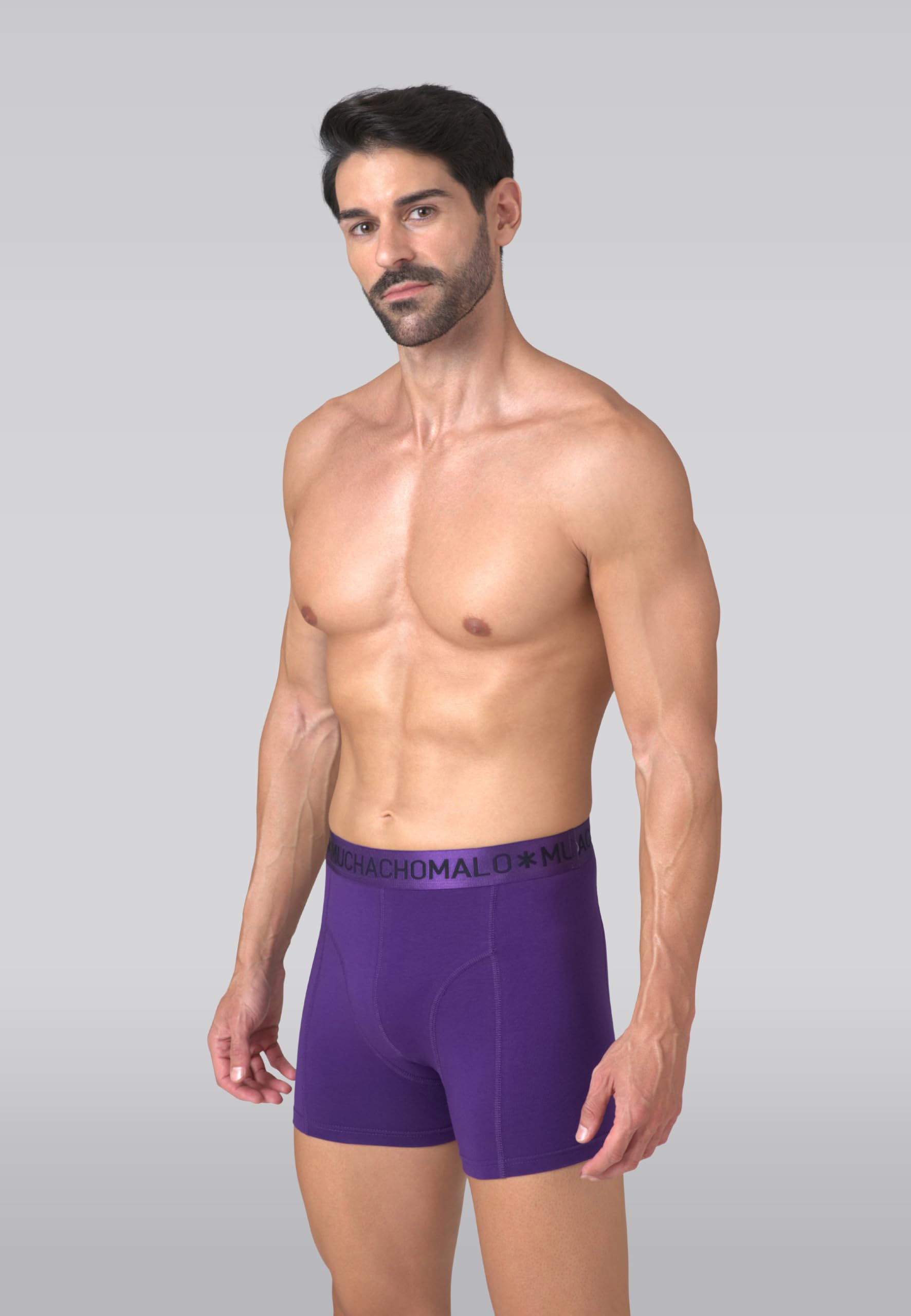 Muchachomalo Calzoncillos tipo bóxer para hombre, de algodón, paquete de 2 unidades, con estampado, ajuste clásico, con cintura elástica