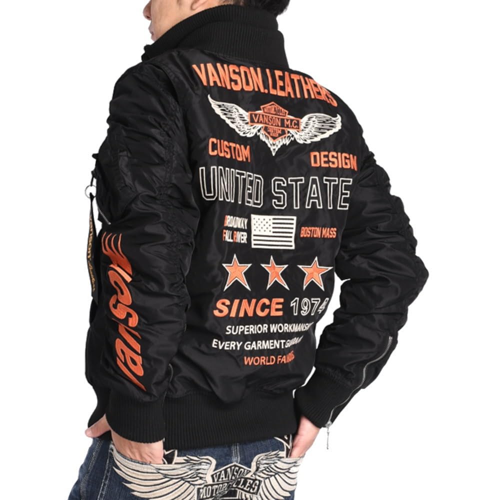 VANSON MA1 フライトジャケット Amazon | [バンソン] MA-1 フライトジャケット フライング