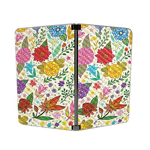 Image of MIGHTY SKINS MightySkins Carbon Fiber Skin for Microsoft Surface Duo - Flower Garden | Protective, Durable Textured Carbon Fiber Finish | Easy to Apply | Made in The USA