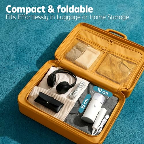 Image of Nexlev Handheld Steamer Iron For Clothes | Portable Steam Iron With Foldable Design | 1200W Fast Heating | 120ml Tank | Vertical & Horizontal Use | Anti-Spill Travel Garment Steamer | 2M Cord GS-05