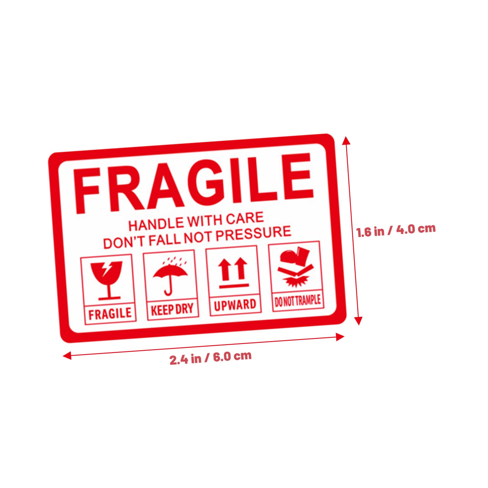SEWACC 1 Roll Fragile Moving Stickers Warning Labels for Shipping Boxes Tape Adhesive Stickers for Boxes