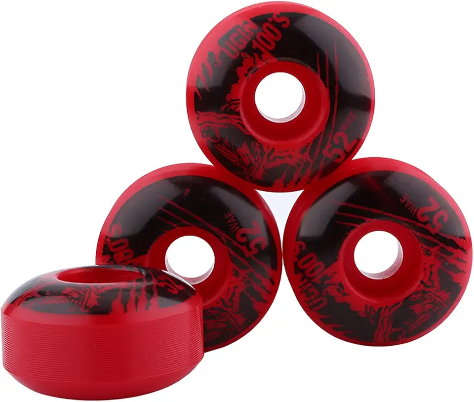 Rodas de skate, 4 peças, 1 conjunto de rodas Cruiser de 52 mm x 30 mm, rodas de skate de poliuretano para uso externo