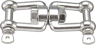 Boat Jaw Sea Anchor Chain Swivel Connector Shackle Hook 8mm 316 Stainless Steel Docking & Anchoring Equipment Chain