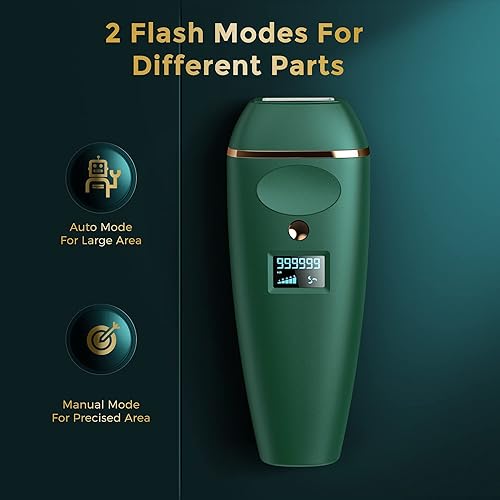 Miniatura 6 de Depilación IPL depilación VEYFUN para mujeres con 5 niveles de intensidad 2 modos de flash y actualización 999999 destellos para cara axilas área de