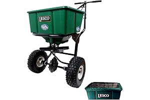 Lesco 50 lb. Push Spreader with Hopper Cover