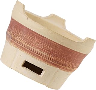 Estufa de Barro para Barbacoa Portátil de Cocina Exterior para Picnic y Camping Ventilación Doméstico y Comercial Pequeño Color Marrón