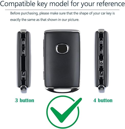 Miniatura 4 de Lcyam Fundas para llavero remoto de silicona duradera para 3 4 llaves en el lateral 2019 2020 Mazda 3 CX-30 CX-5 CX9 2023 Mazda 6 (negro negro)