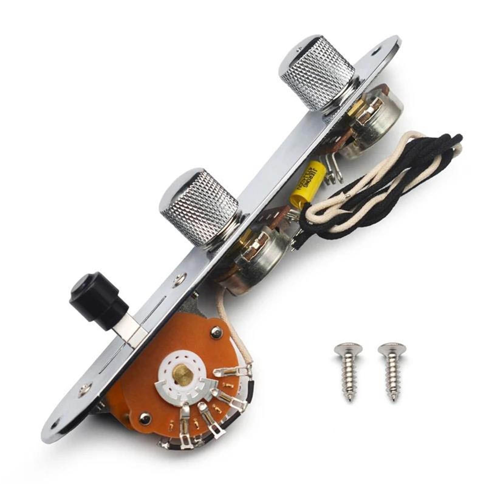 Arnés De Guitarra Potenciómetros De Eje De Latón De 500 K Placa De Control Precableada Vintage Arnés Para Guitarra Eléctrica TL
