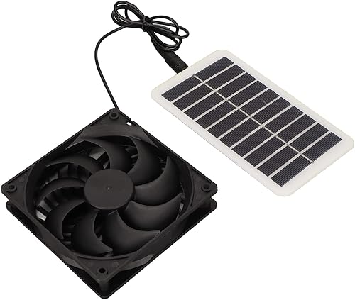 Miniatura 6 de Ventilador de escape de energía solar de 15 W, ventilador de ventilación de panel solar para casa de mascotas, RV, furgoneta, cobertizo,