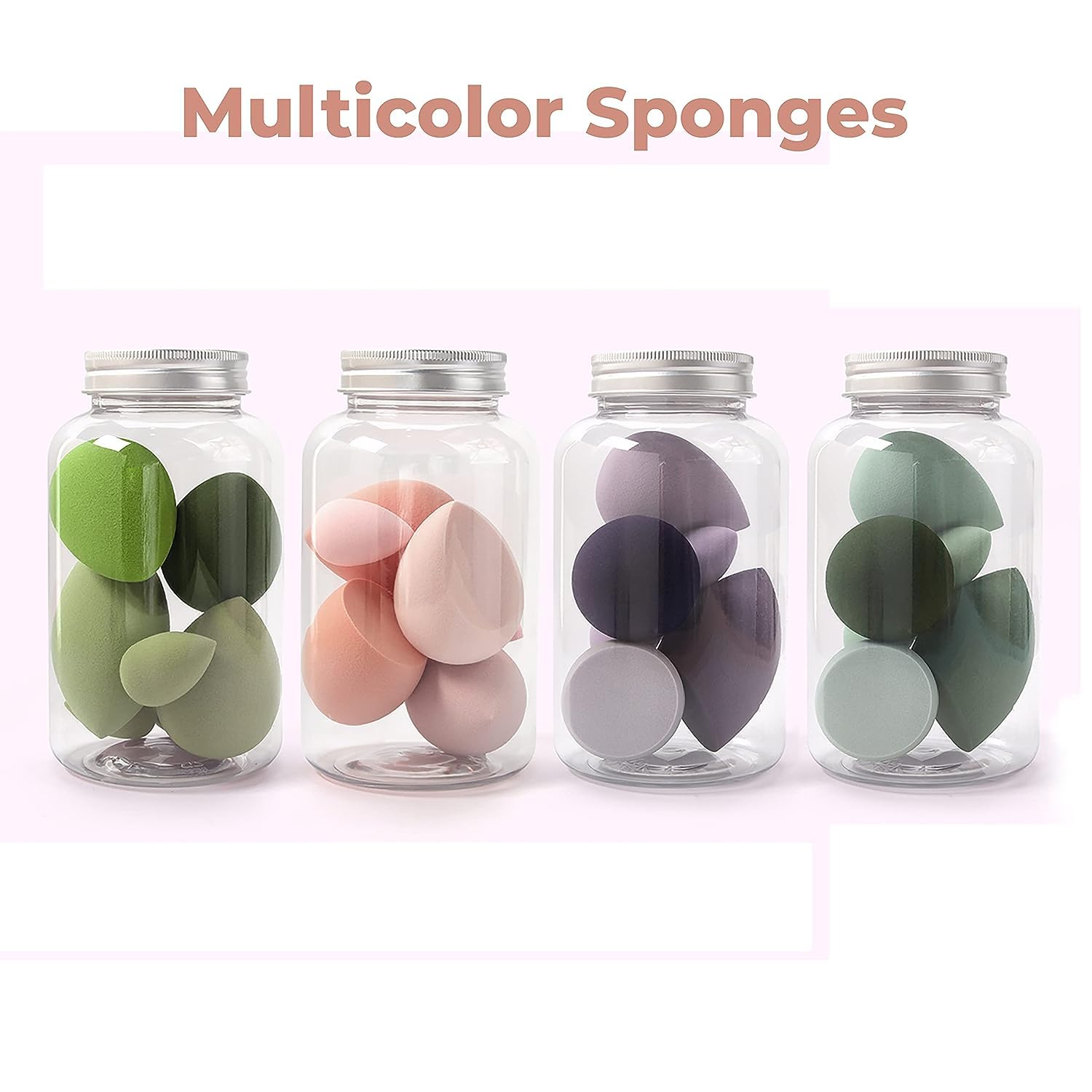 SUAKE 7in1 Professional Beauty Blender Set for Face Makeup | Makeup Sponges Set is suitable with Liquid & Creams | Sponge makeup is for all Skin Types & it is Soft Latex-Free Reusable & washable (Multicolor 4 Big + 3 Mini=7 Pcs) - Image 7 thumbnail