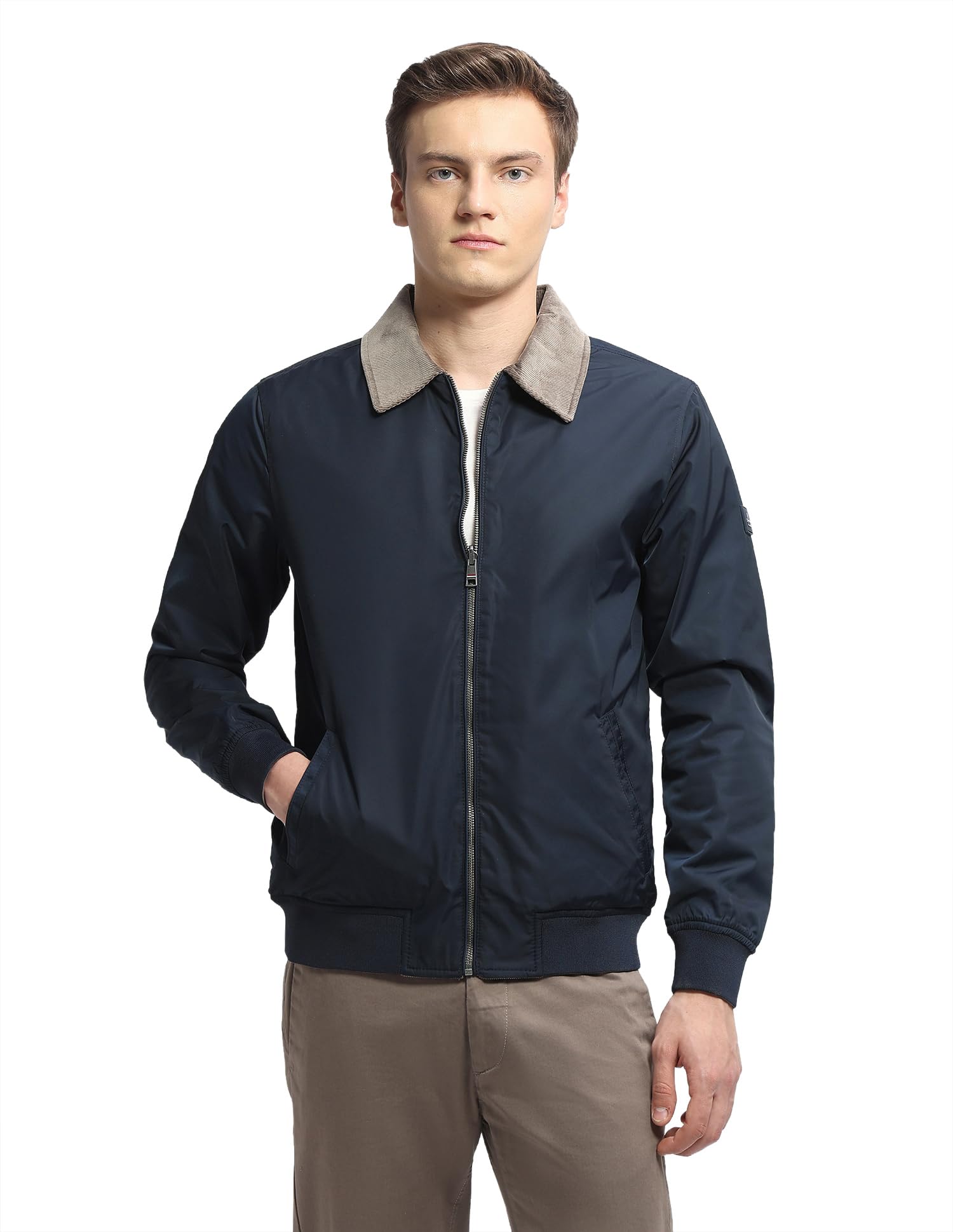 arrow sports Arrow sport men's solid reversible jacket-picture-34
