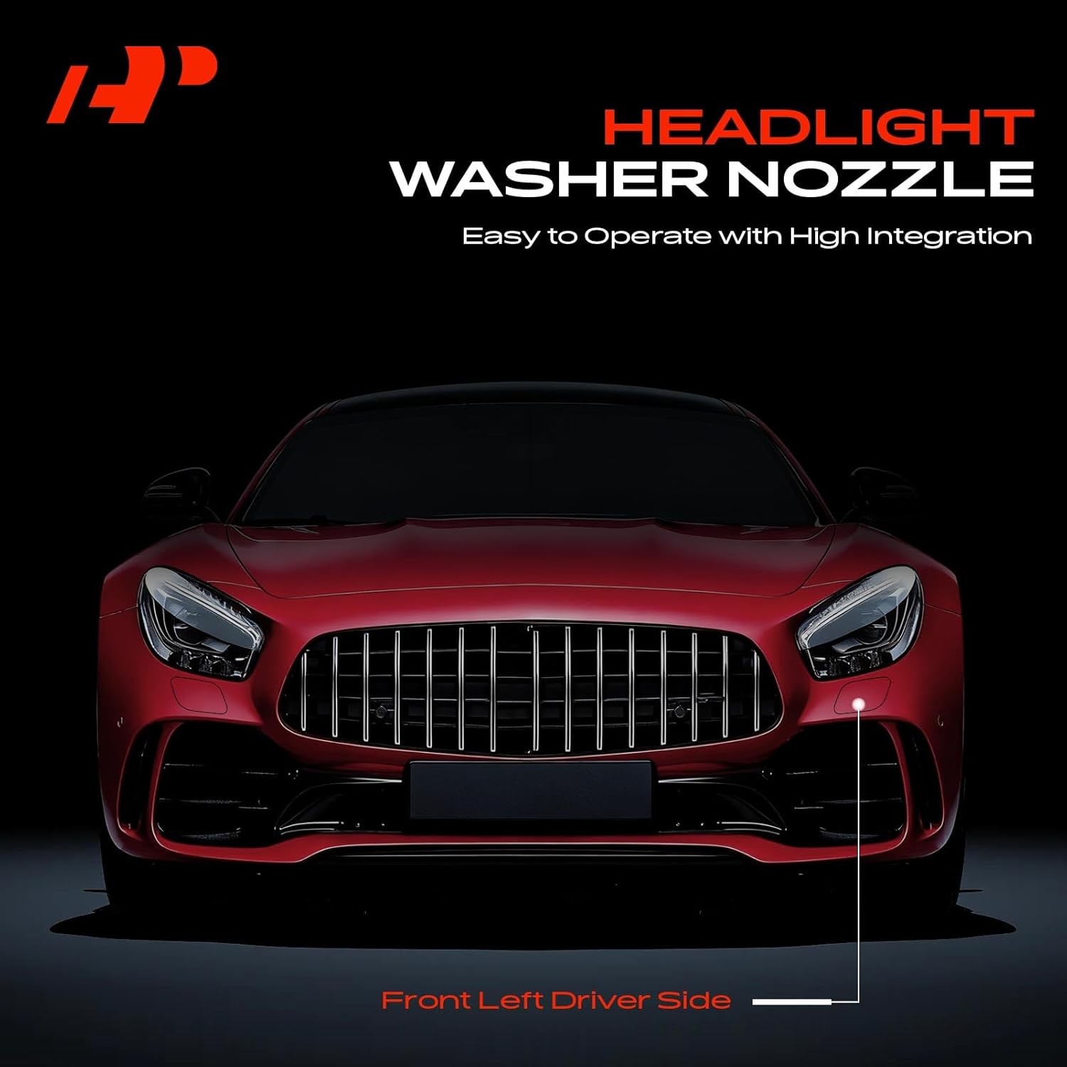 A-Premium Front Left Driver Side Headlight Washer Nozzle Compatible with Hyundai Genesis 2015-2016 & Genesis G80 2017