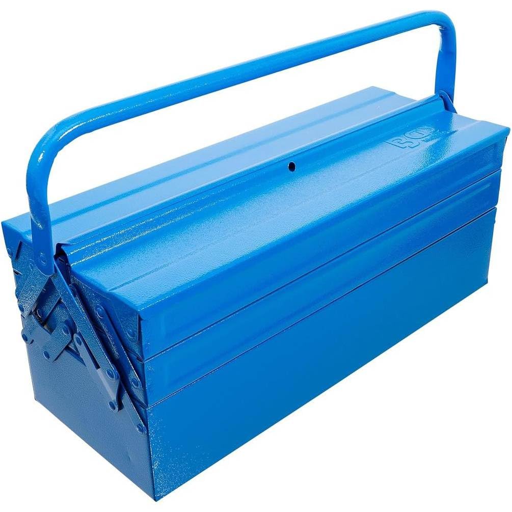 Caisse à Outils Métallique Vide 530 x 200 x 200 mm - 5 Compartiments - Solide et Pratique, Pro - D-Work