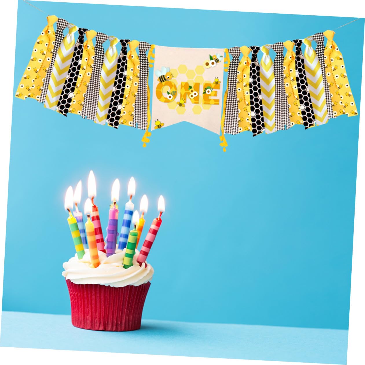 VICASKY 3piezas Guirnalda Colgante De Cumpleaños Para Primer Cumpleaños De Decoración Reutilizable y Celebraciones Banderín Adorable Para Infantiles