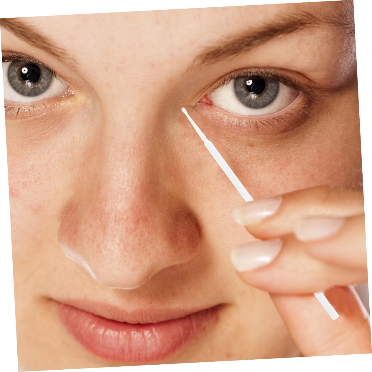 4packs Dental Sticks Portable Eyebrows Sticks Cosmetics Applicator Eyelashes Disposable Swabs