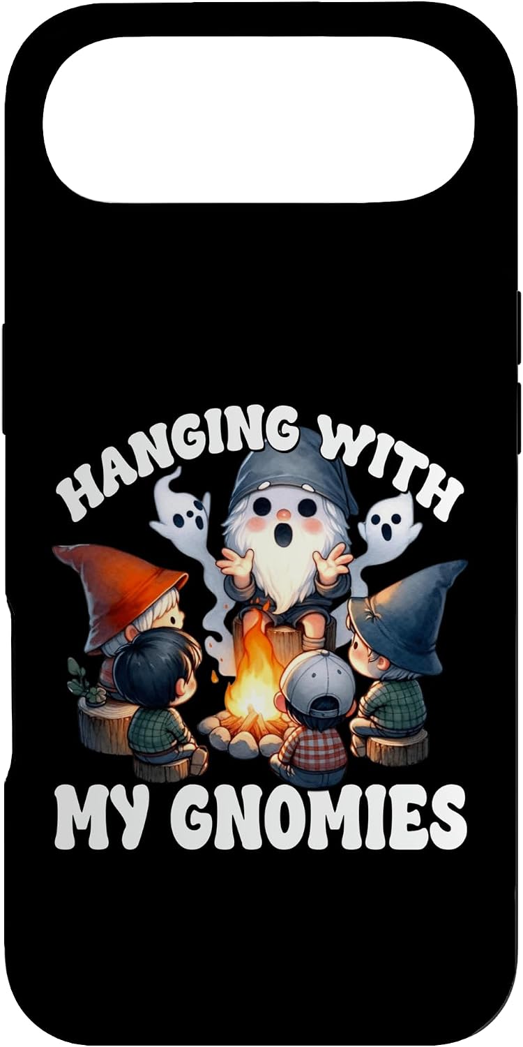 Funny Scout Gnome Hanging at The Campfire with My Gnomies Case for iPhone Air