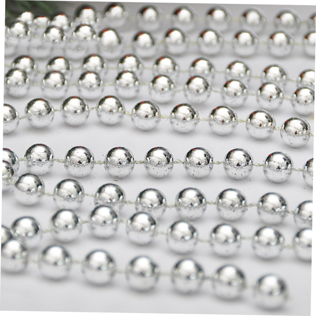 KICHOUSE 1.5m Bead Chain Tree Decor Christmas Party Pendant Decorative Chain for Xmas Celebration Ornaments
