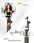 EUCOS 62" Téléphone Tripod, Tripode pour iPhone & Selfie Stick avec télécommande, support de téléphone portable extensible & Voyage Tripod, Tripode le plus solide pour téléphone compatible avec iPhone/Android