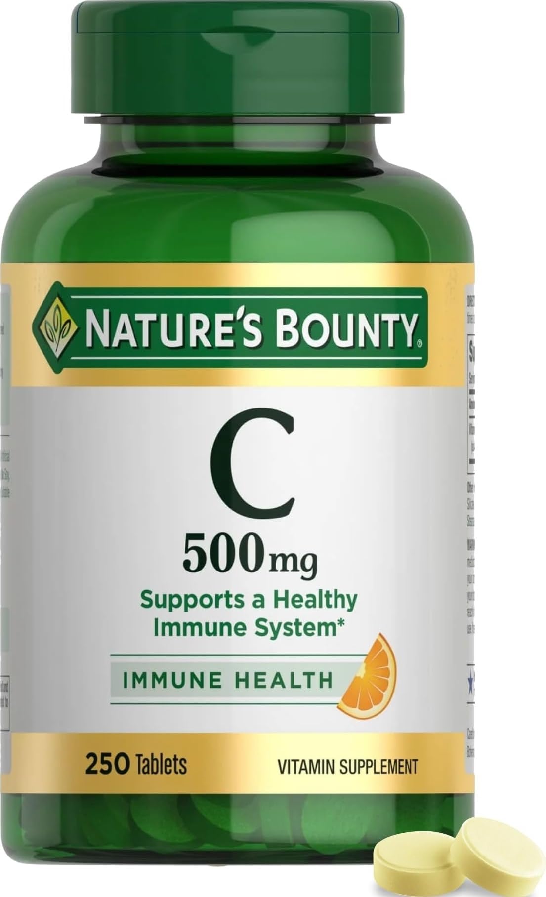 Vitamin C 500mg, 250 Tablets | Supports a Healthy Immune System, Daily Vitamin Supplement, 250 Vegetarian Tablets