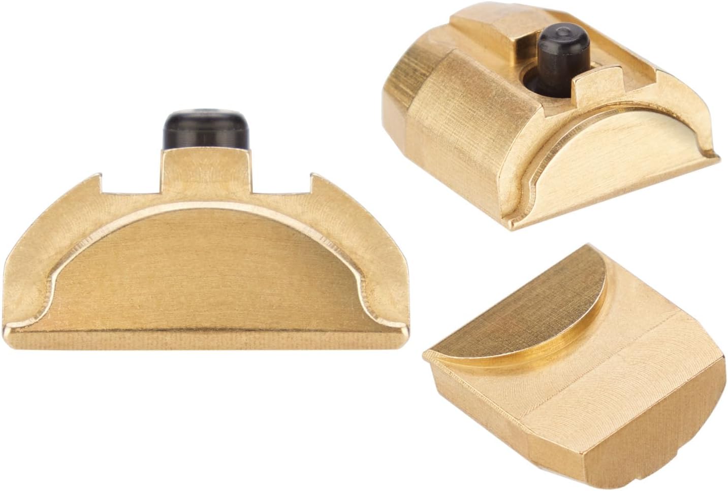 NDZ Performance Solid Brass Grip Frame Plug for Glock 17 19 22 23 24 31 32 34 35 37 38 45 – Gen 4-5 – 9mm .40 .357 .45 – Fits w/Factory Backstrap, Laser Engraving - Choose Image