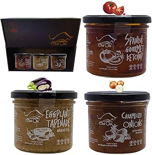 Chef Ole Olive Tapenade Set of 3 (6oz) Dips - Mediterranean Party Foods - Perfect for Snacking, Gluten-Free, Includes Tapenade Salsa & Spanish tomato Sauce - Ideal for Food Lovers, Snacks and Parties.