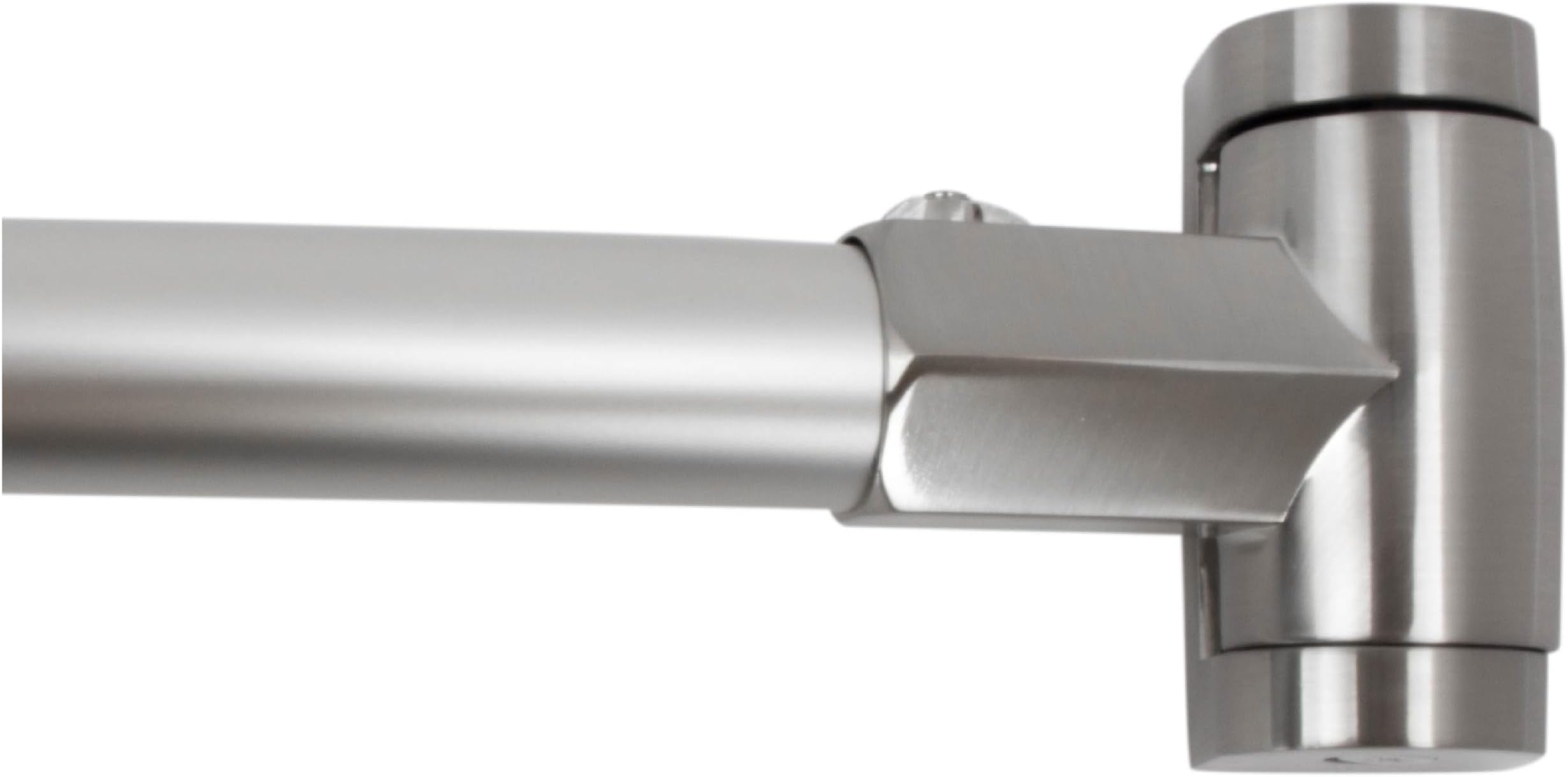 Curved Brushed Nickel Shower Rod