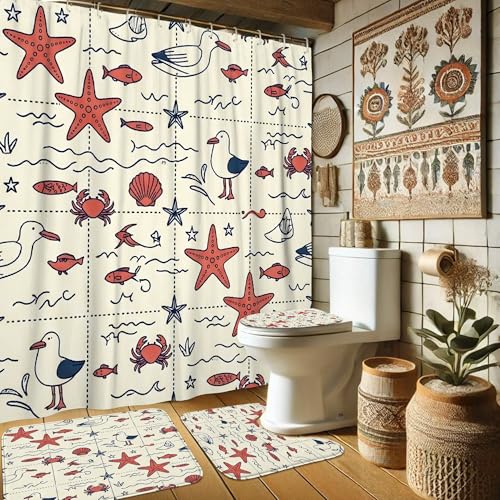 Rideau de douche anti-éclaboussures avec tapis absorbant pour sol sec