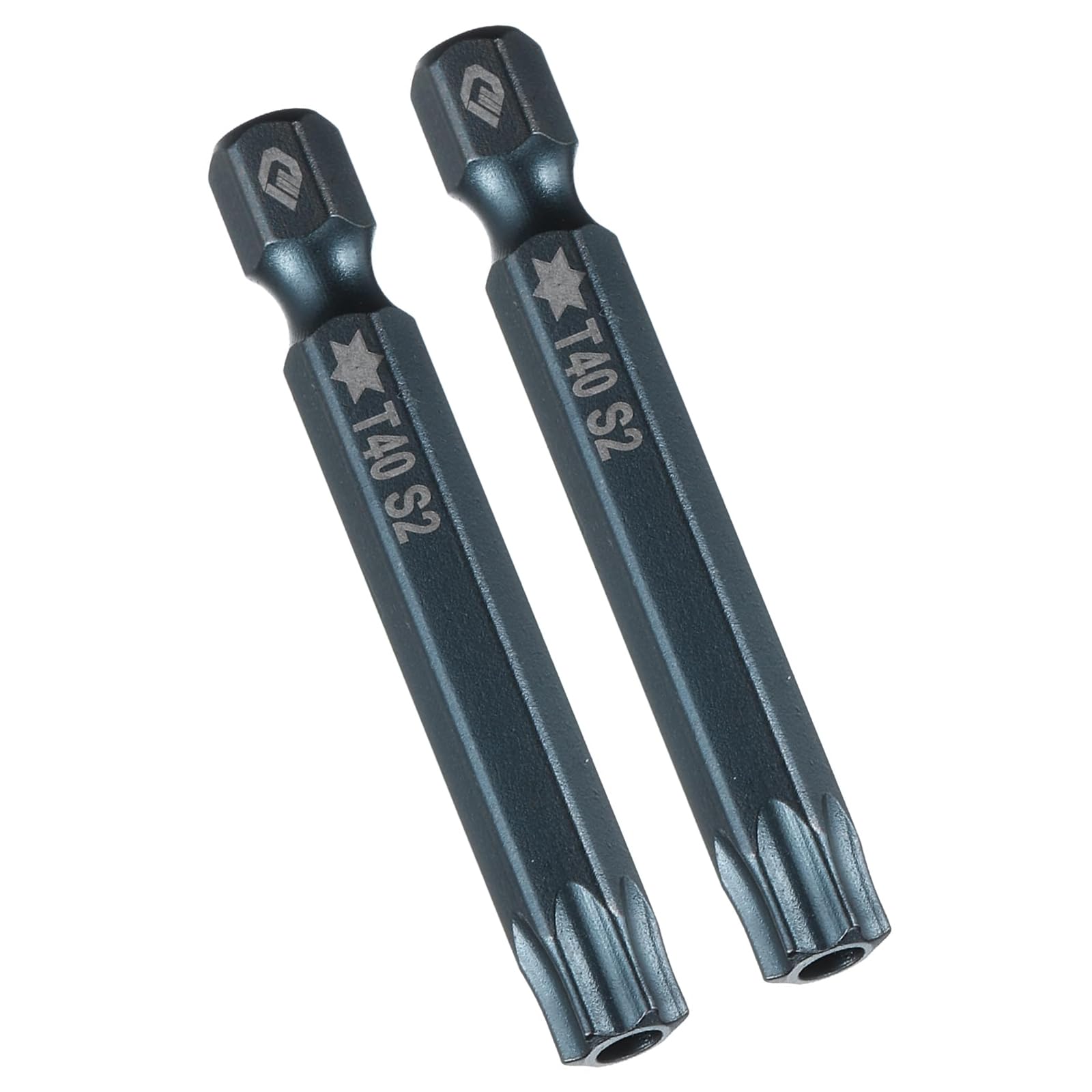 TA-VIGOR 2Pcs T40 Torx Head Screwdriver Bits 1/4 Inch Hex Shank
