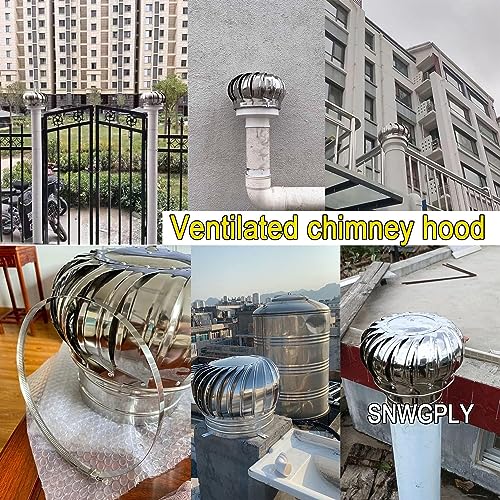 Extractor giratorio de chimenea para mantener bloques de pisos frescos y sin olores 7