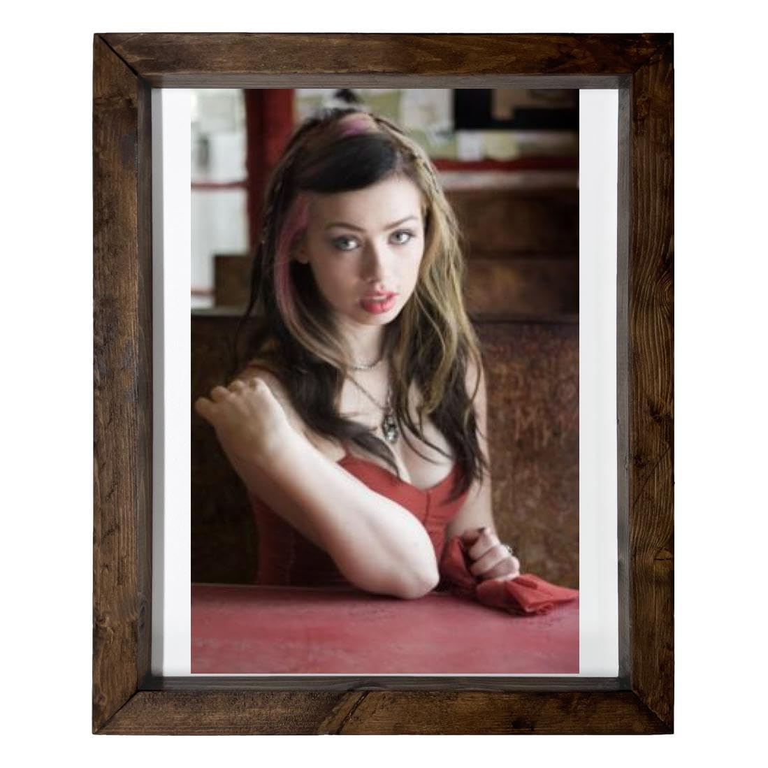 Skye Sweetnam - 14X17 Full Color Photo Sign With Wood Frame PTR #PDI577993