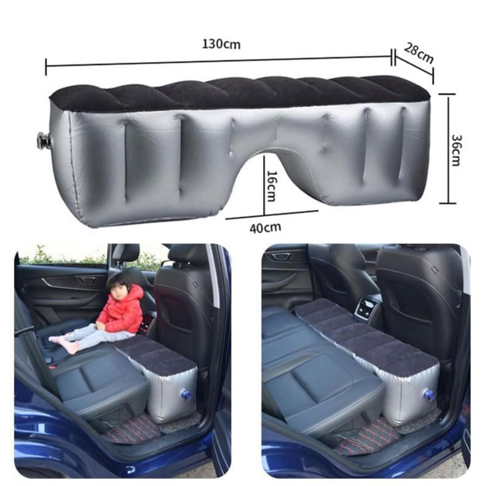 Materasso Auto per Volvo V40 Cross Country 2013-2020 Materasso Gonfiabile Sedile Posteriore Letto Gonfiabile per Campeggio Accessori per Auto