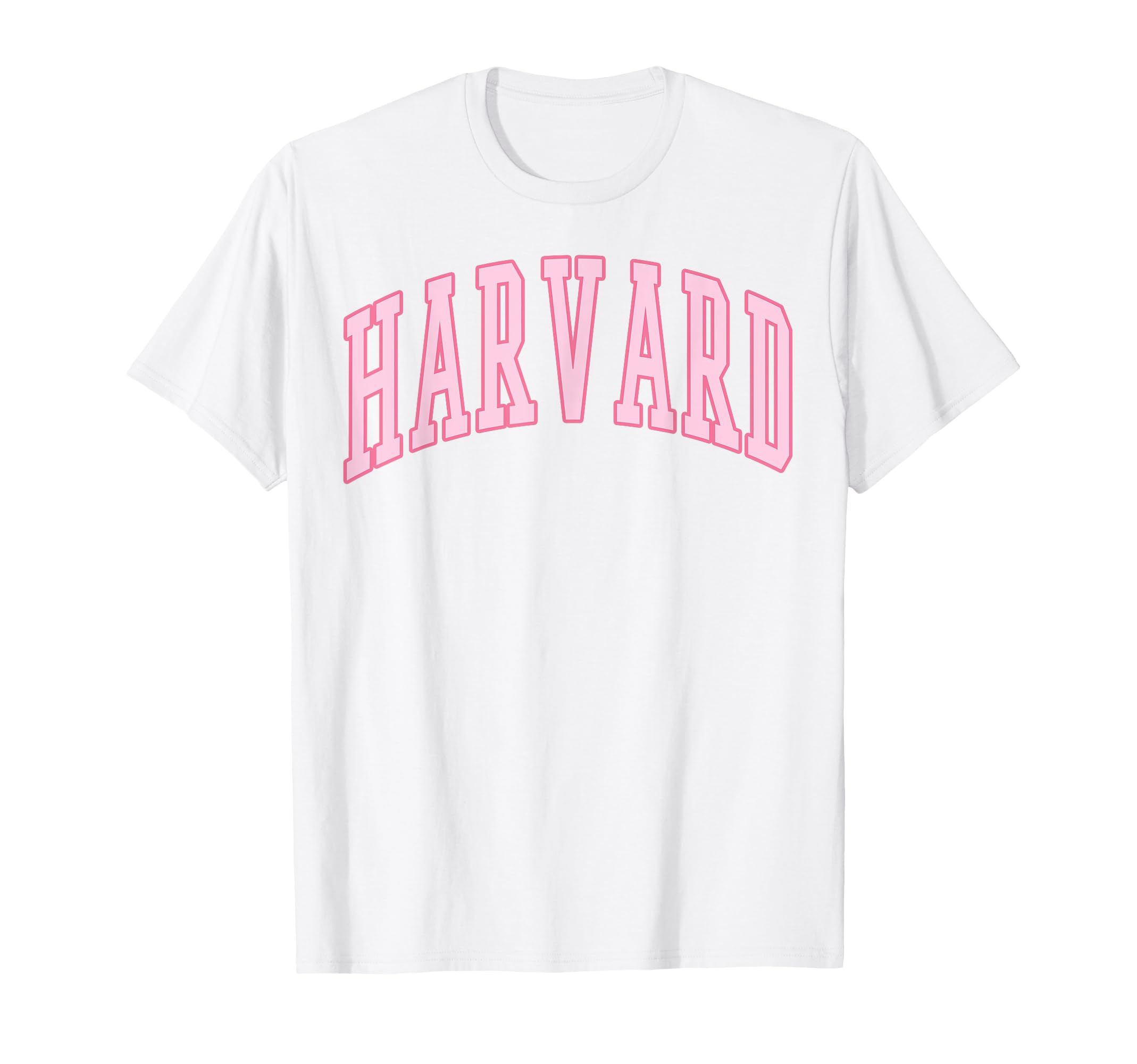 Harvard Vintage Preppy Varsity Pink Sports T-Shirt