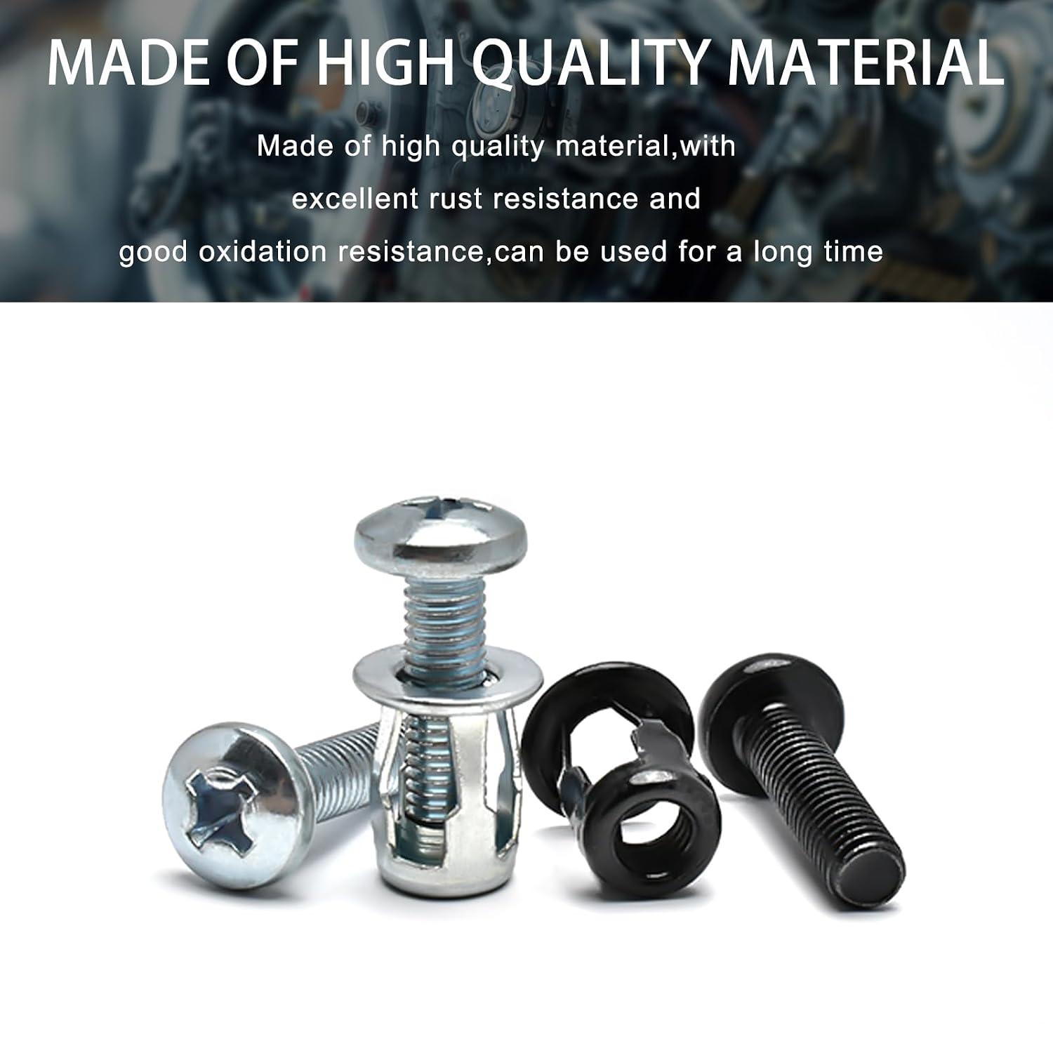 M4 M5 M6 M8 Molly Jack Nuts Expansion Screw 52sets Thins Fixings Dowels Petal Nut with Phillips Round Head Screws Assembly for Hollow Wall, Hollow Door Iron Skin Line,Thin Soft Wall Expansionnuts