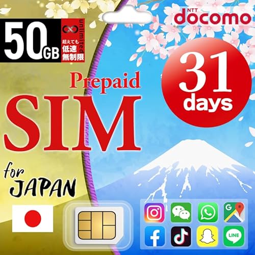 プリペイドsim 日本 50GB/31日 ドコモ simカード データ通信専用 4G LTE 3in1 (標準/マイクロ/ナノ) simフリー 端末のみ対応 日本 プリペイド sim シムカード 大容量 一時帰国 マルチsim simピン付 データ専用si