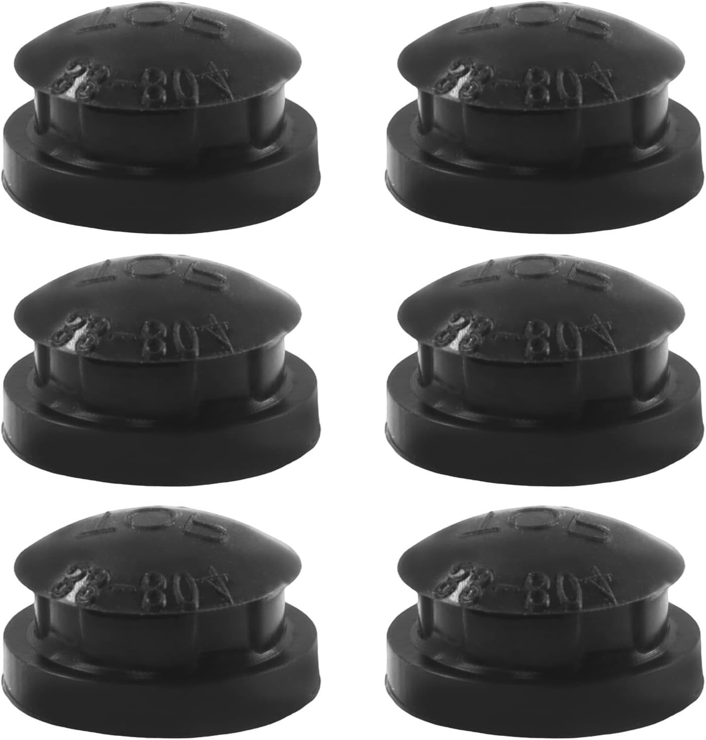 6 Pcs 09915 Pressure Cooker Overpressure Plug, Black