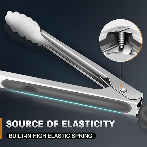 Vista 45 de 12 pinzas pequeñas para servir, minipinzas doradas de 4.3 pulgadas, pinzas de cocina doradas para servir alimentos, barra de café, fiesta de té