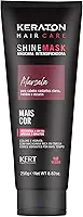 Keraton, Máscara matizadora hidratante, Trata e colore, Para cabelo castanho claro, médio e escuro, Shine Mask, 250g, Marsala