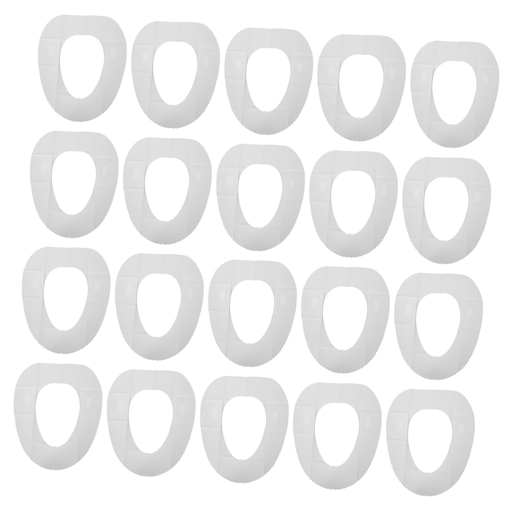 Alipis 20pcs Disposable Toilet Seat Cover Toilet Mat Waterproof Pad Sanitary Pad Home Office Hotel Shop Accessory