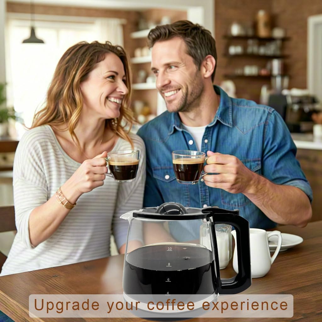 12 Cup Coffee Pot replacement Compatible Mr. Coffee replacement pot, Fit RF, LM, PC & SC series,BVMC-RF300, BVMC-MSX23, BVMC-MMX23,BVMC-SC12BL1-2,BVMC-PL12BL1-NP,BVMC-EM100 Series, Free coffee spoon - Image 6