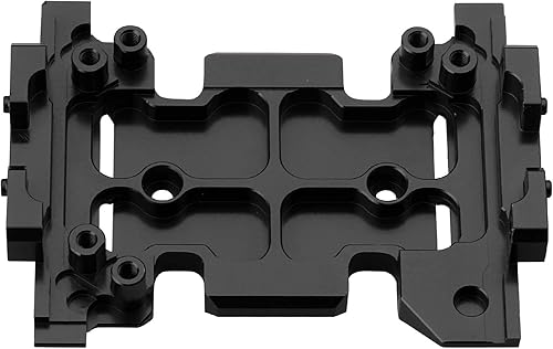 Miniatura 5 de HobbyPark Soporte de placa deslizante de transmisión central de aluminio para Axial SCX10 III Actualizaciones 110 RC Crawler AXI03007 Piezas (Plata)