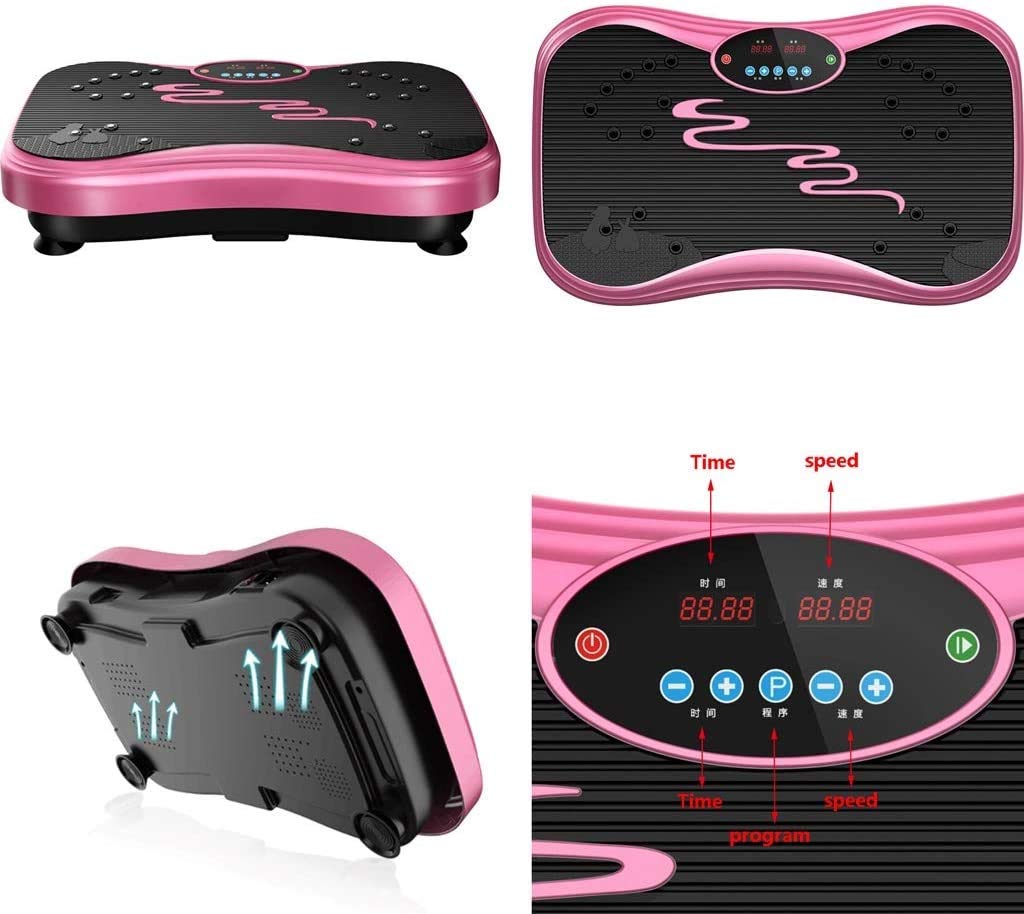 Piattaforma Vibrante per Fitness Macchina per Modellare Il Corpo Attrezzatura per Il Fitness Dimagrante 3 modalità 99 File RC Wireless