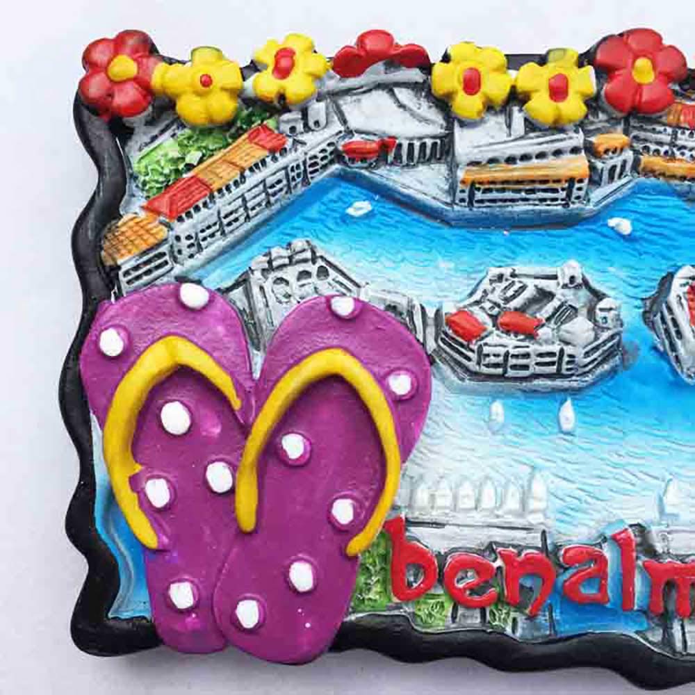 Magnete Frigorifero 3D Salou Spagna - Souvenir Da Viaggio In Resina Fatta A Mano, Regalo Decorativo Per Casa E Cucina - 3