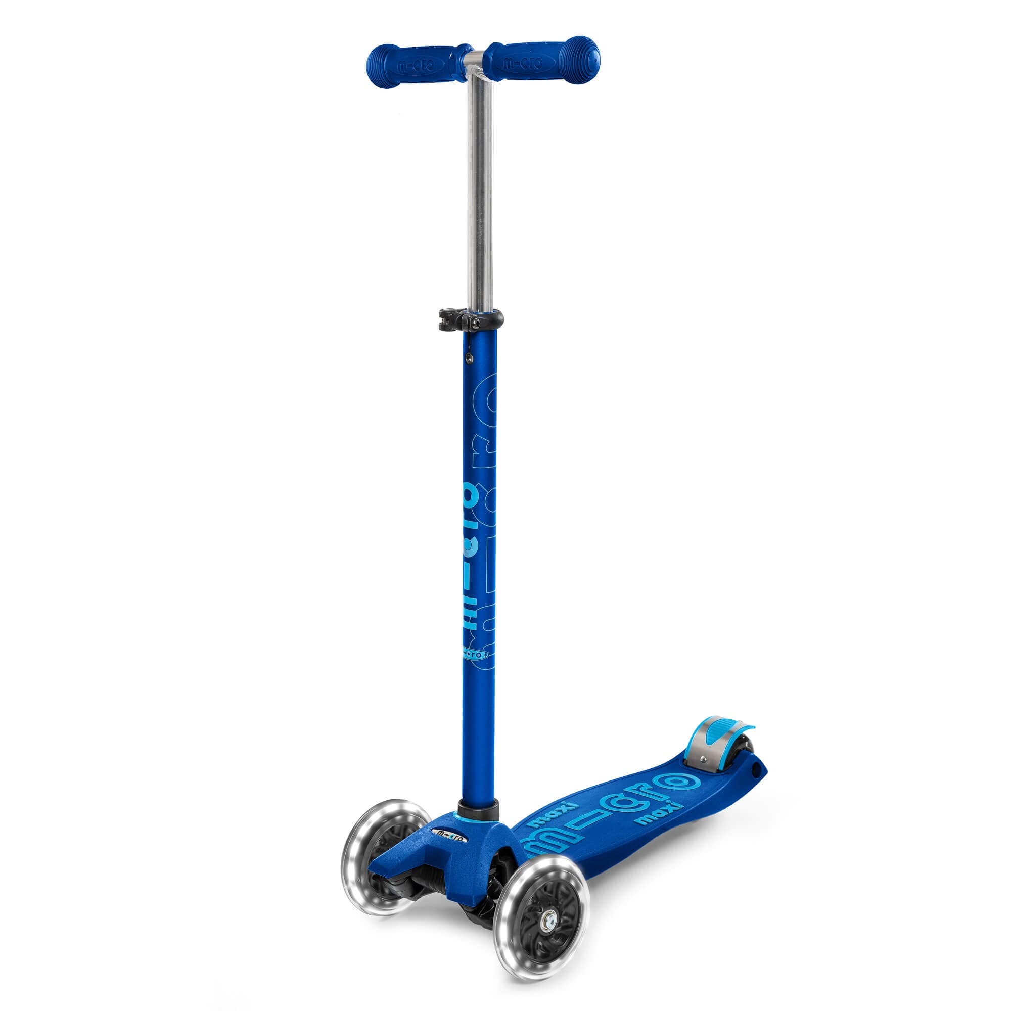 Micro Maxi Scooter Deluxe Navy Blue LED