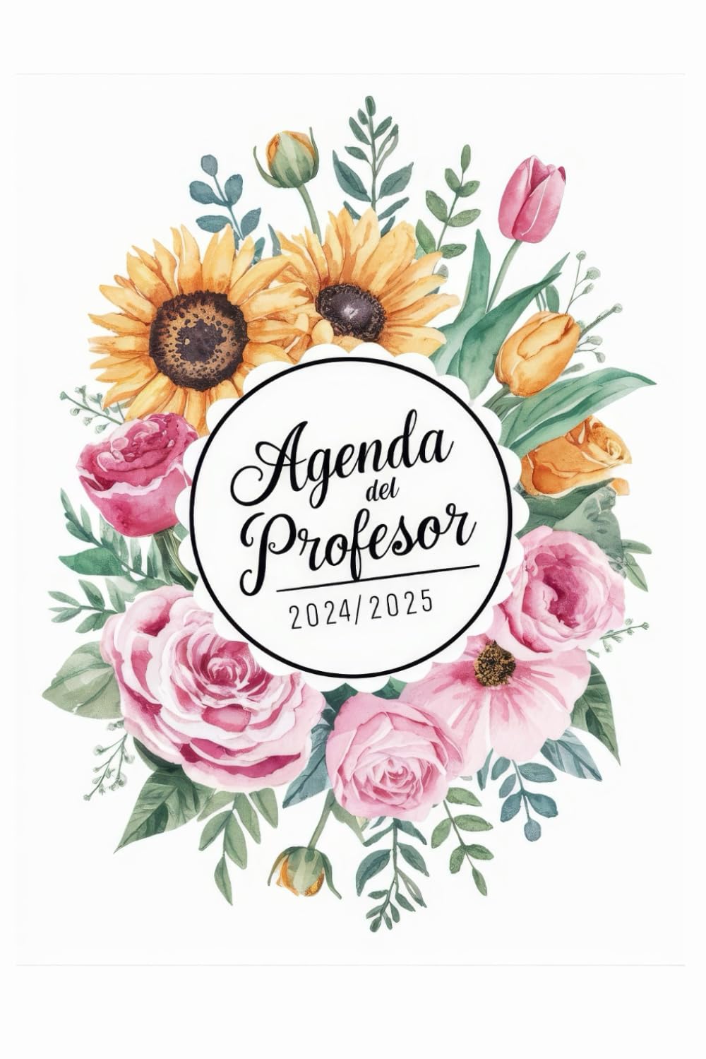 Agenda Profesora 2024 2025: planificador semanal y mensual | una semana en dos páginas | 12 meses | cuaderno del profesor 2024/2025 | formato pequeño | Regalo para maestra