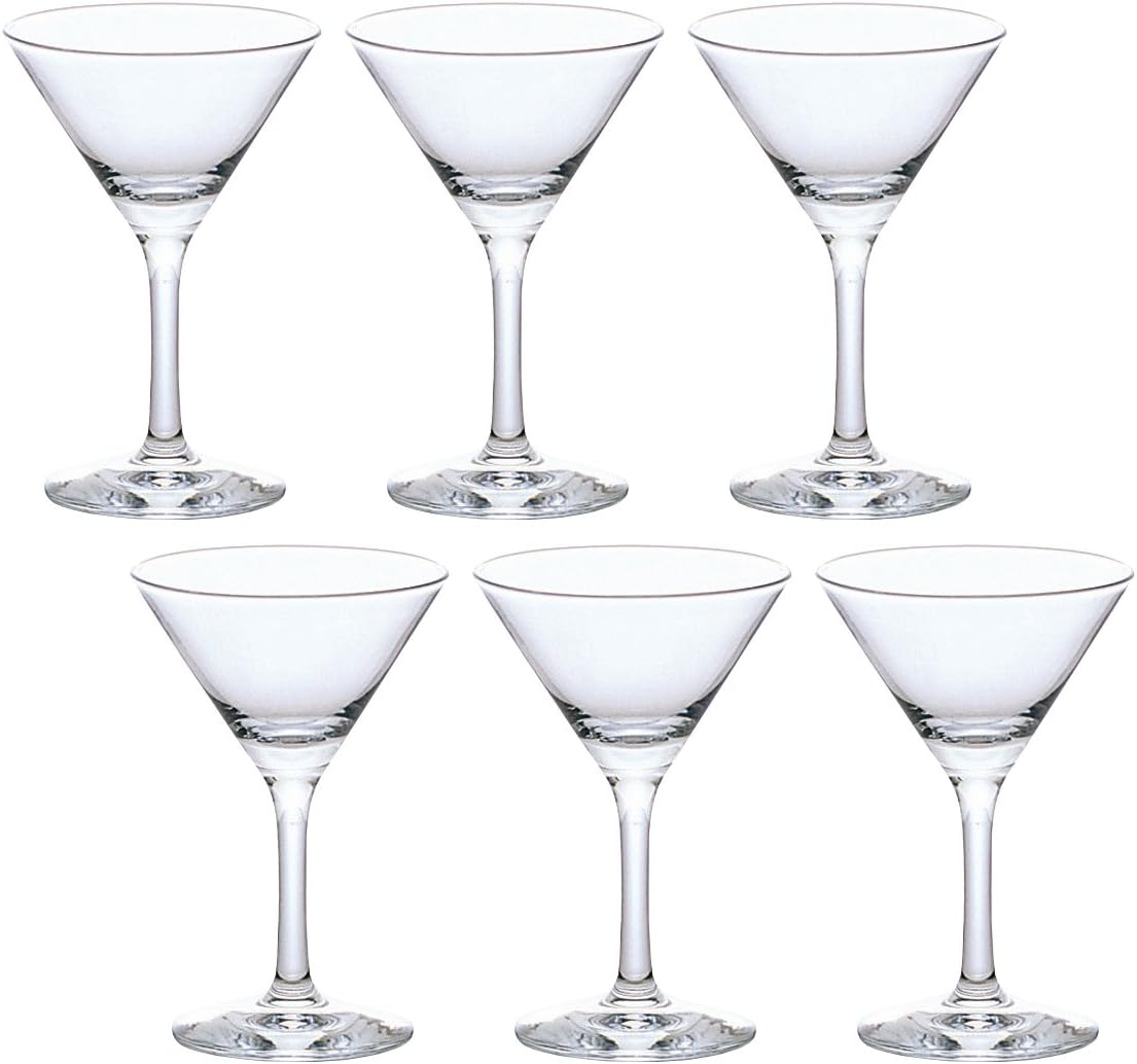 Aderia L6720 Cocktail Glass 3.2fl oz(95ml) G Line Set of 6 Made in Japan