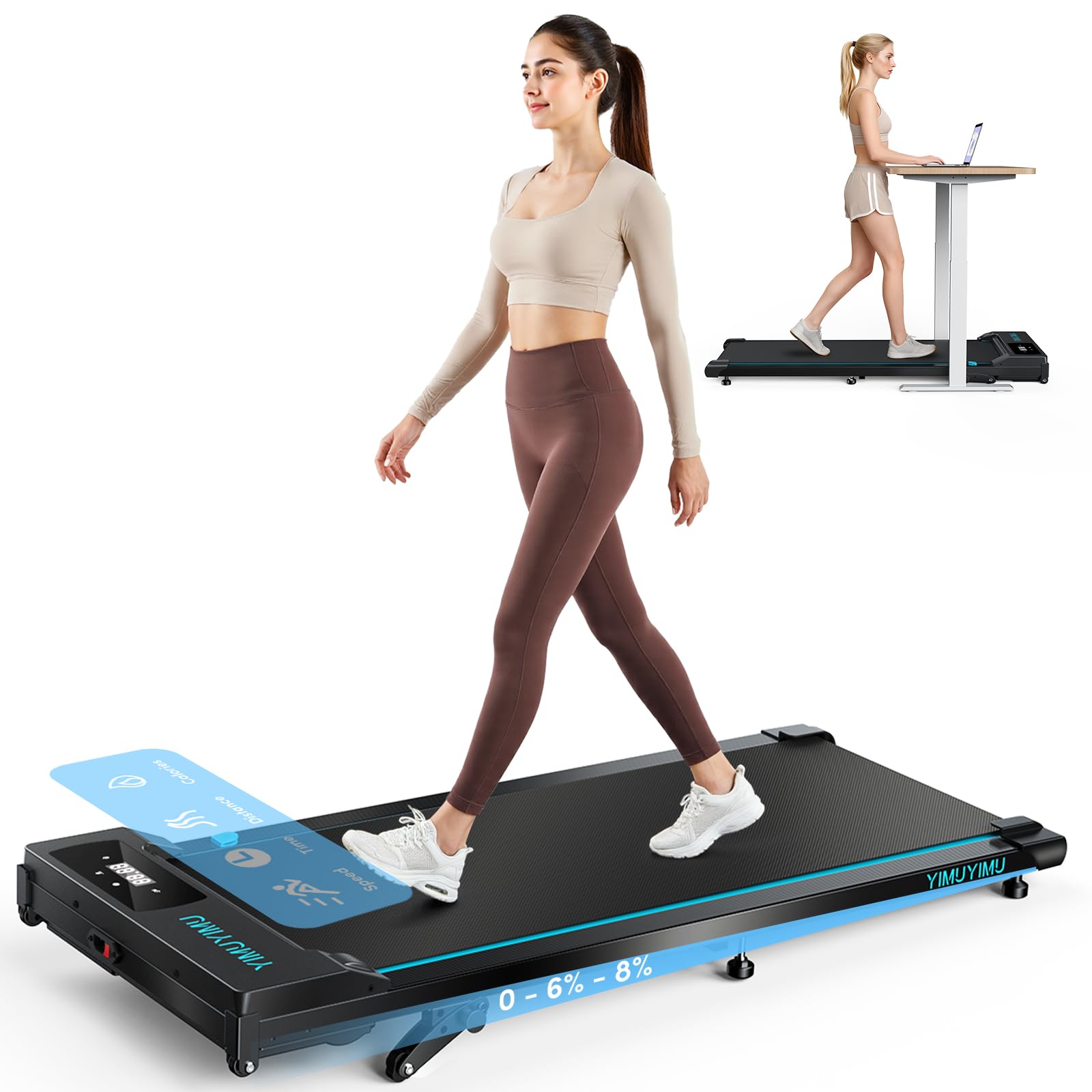 Walking Pad with 8% Incline