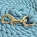 Intrepid International Horse Tack - Heavy Duty Cotton Rope Lead Ropes for Horses, with Durable Brass Trigger Snap, Attaches to Halter or Harness, Soft and Comfortable Grip - Teal, 10 Feet
