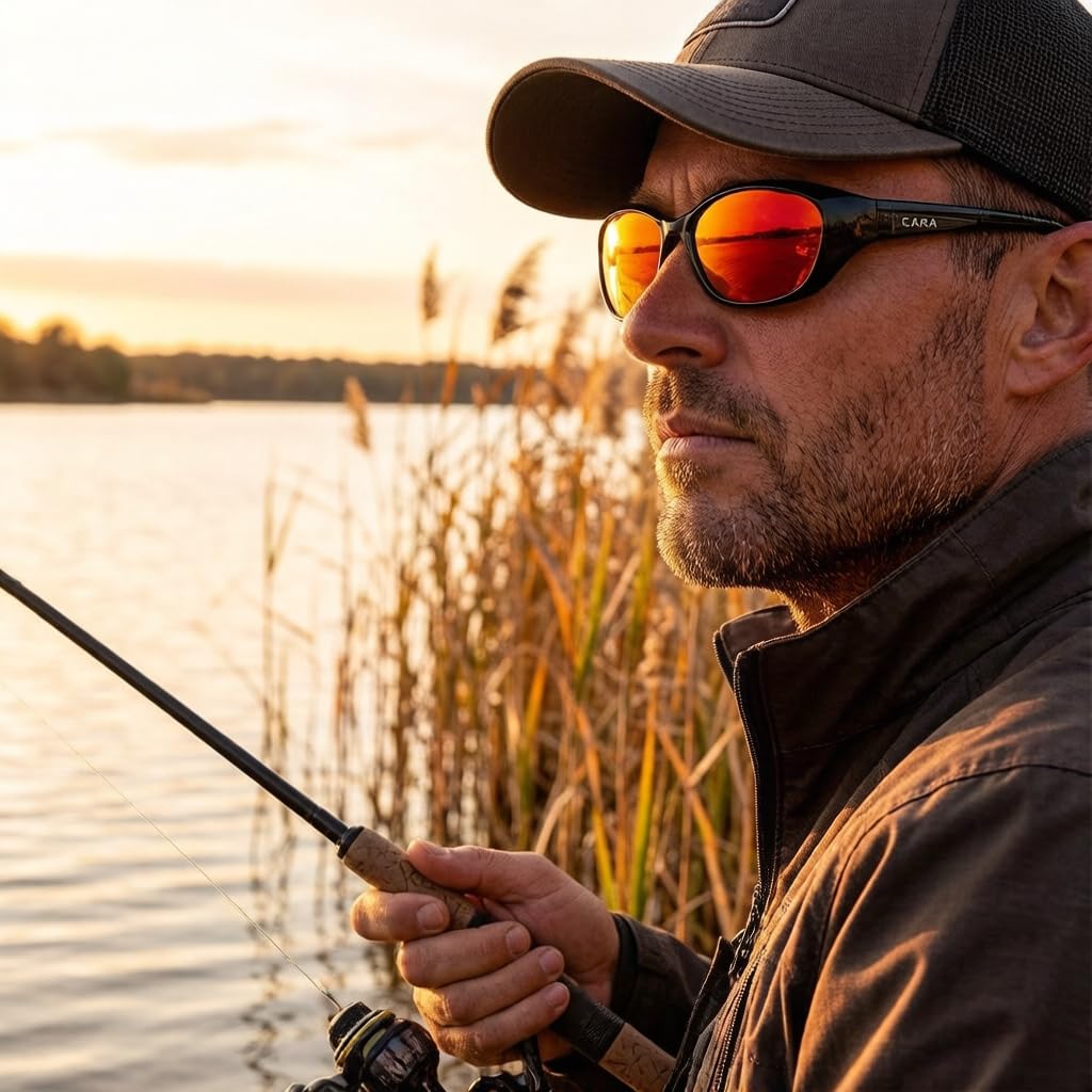 ICARA Gafas de sol deportivas polarizadas para hombres y mujeres, protección UV400, marco TR90, ideal para conducir, ciclismo, pesca, correr